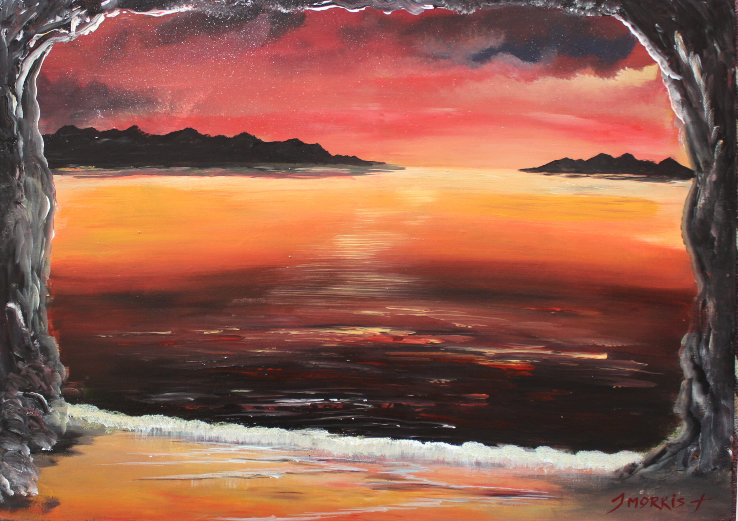 Sunset of the sea – Seascape painting