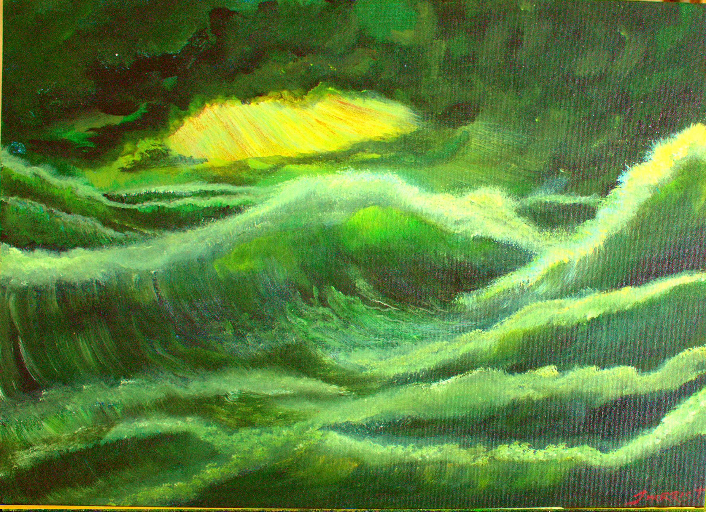 Stormy Seas -Seascape painting –