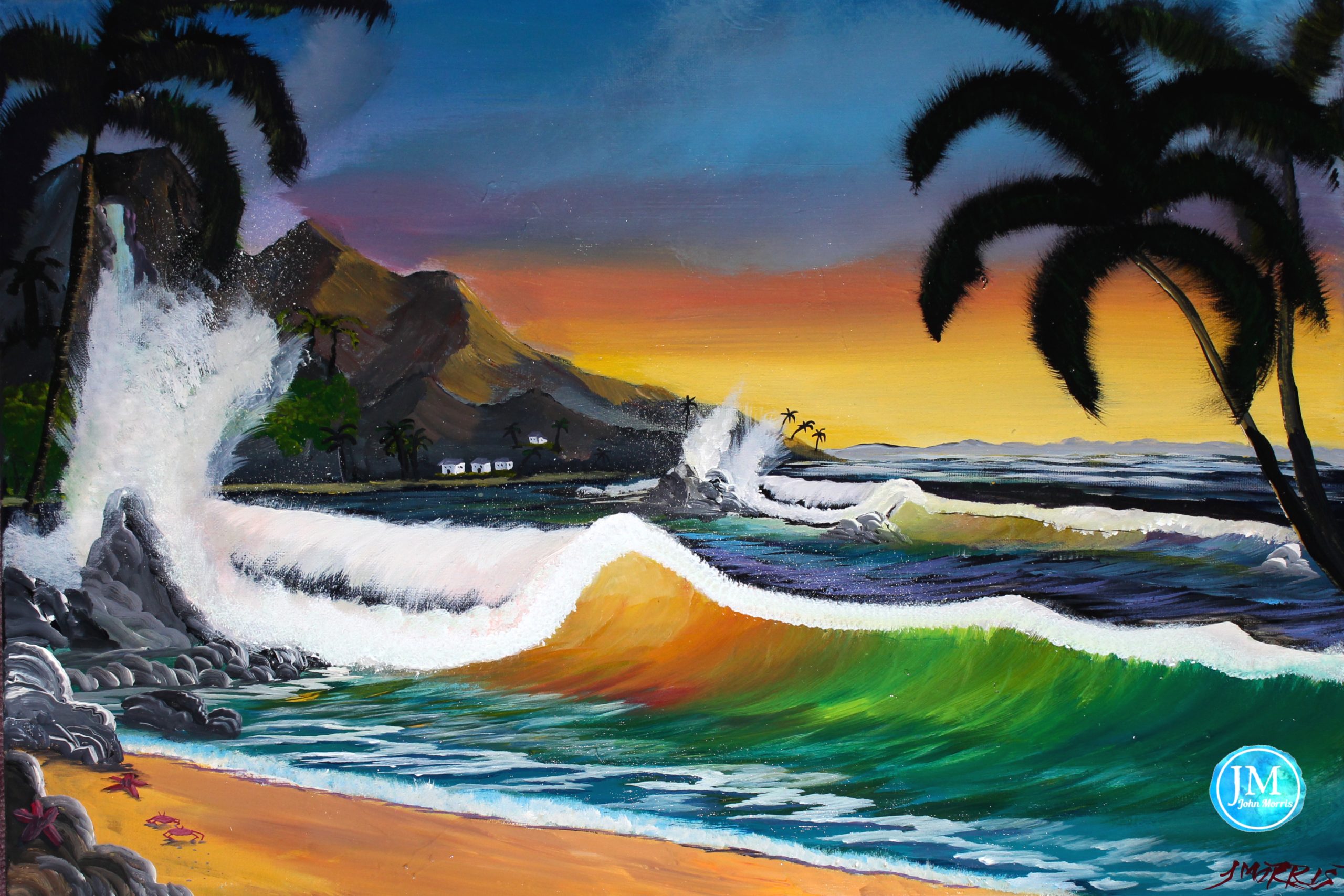 Sunset Paradise – seascape painting