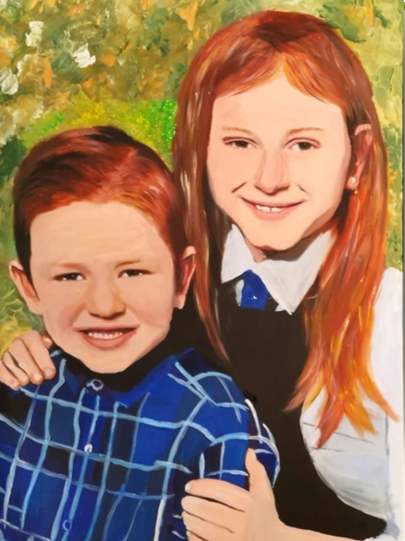 Custom painted child – teen portraits !