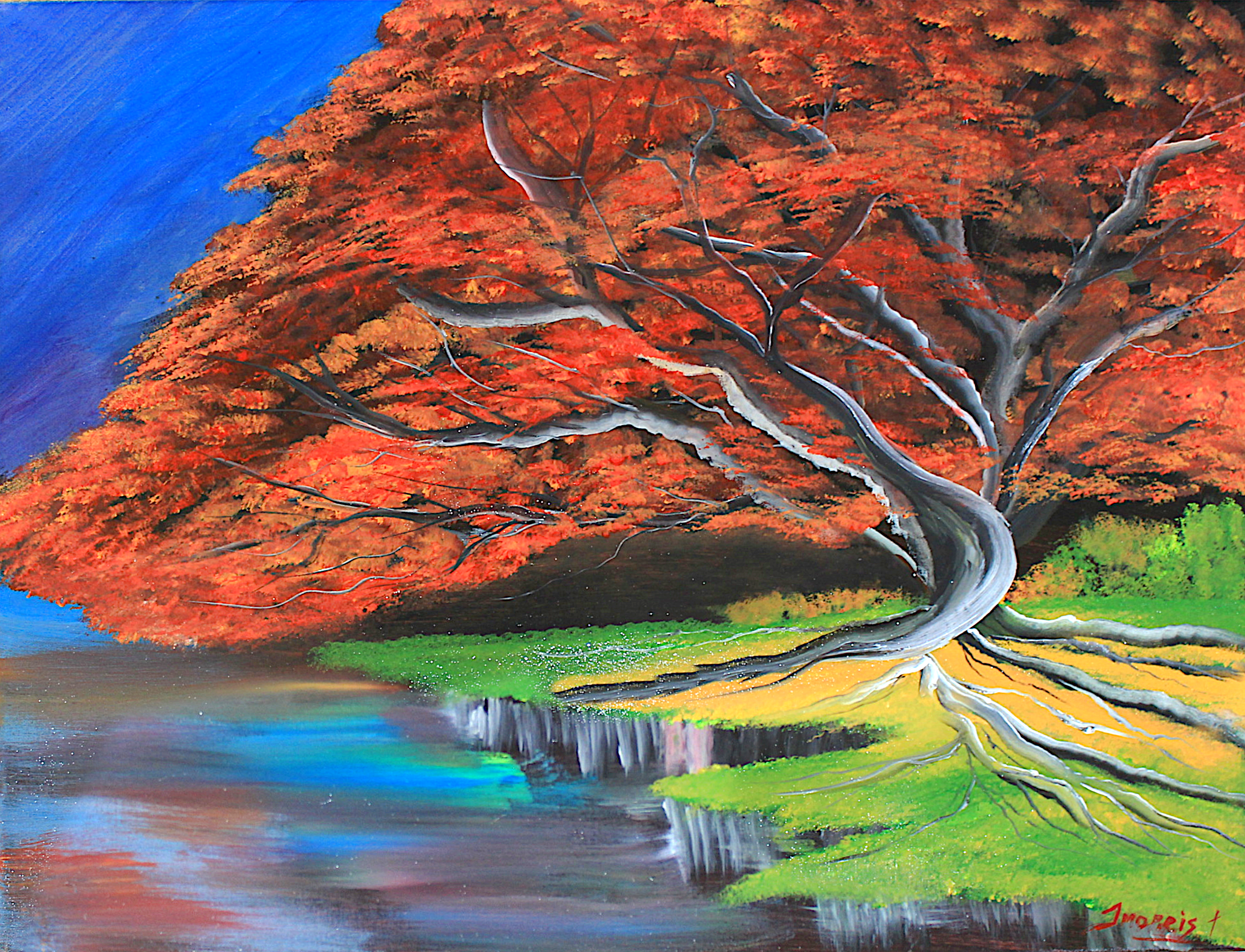 Red Blossom Tree 2021 – Original painting